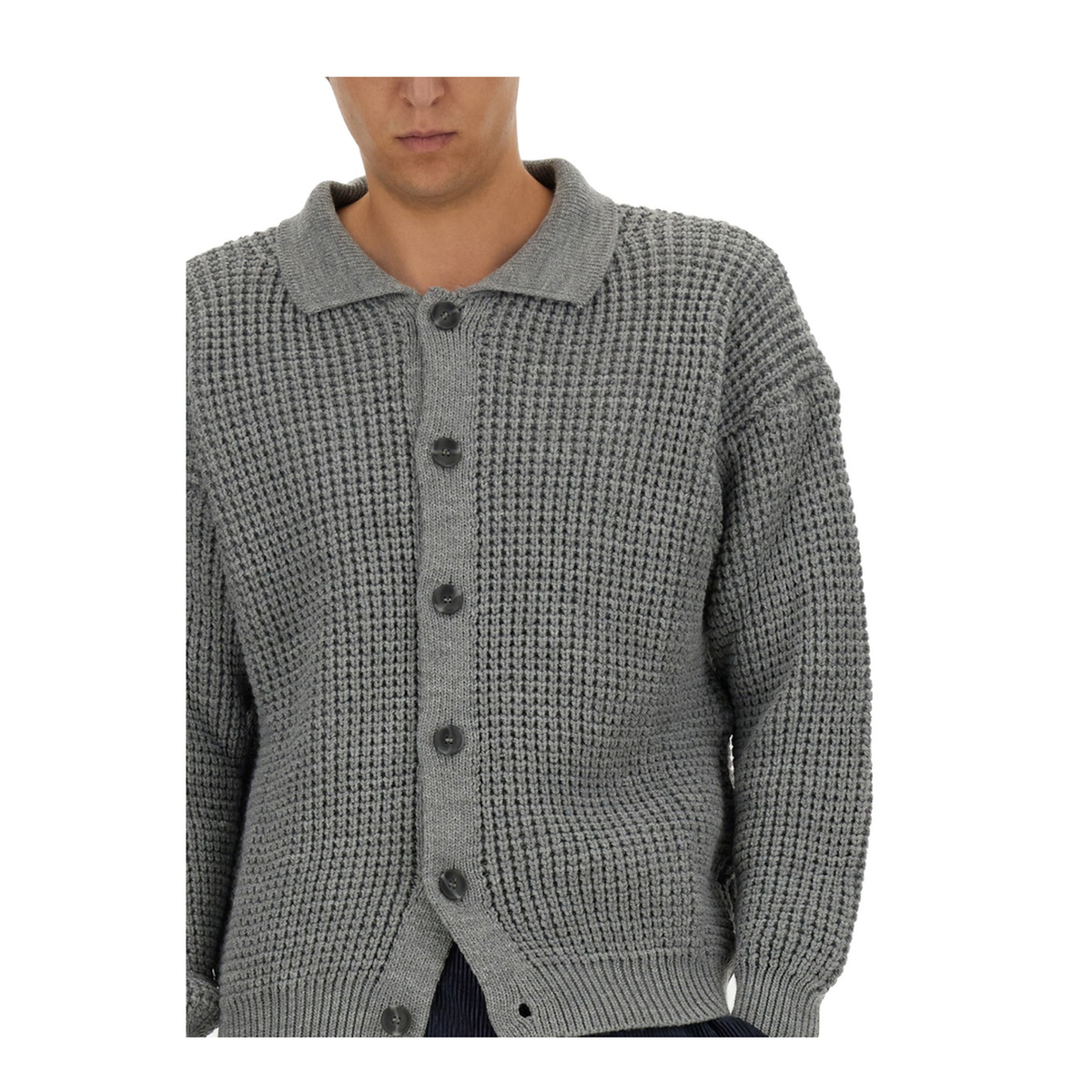 MAYFEYR - FAMILY FIRST - Polo Cardigan - SWF2410GREY