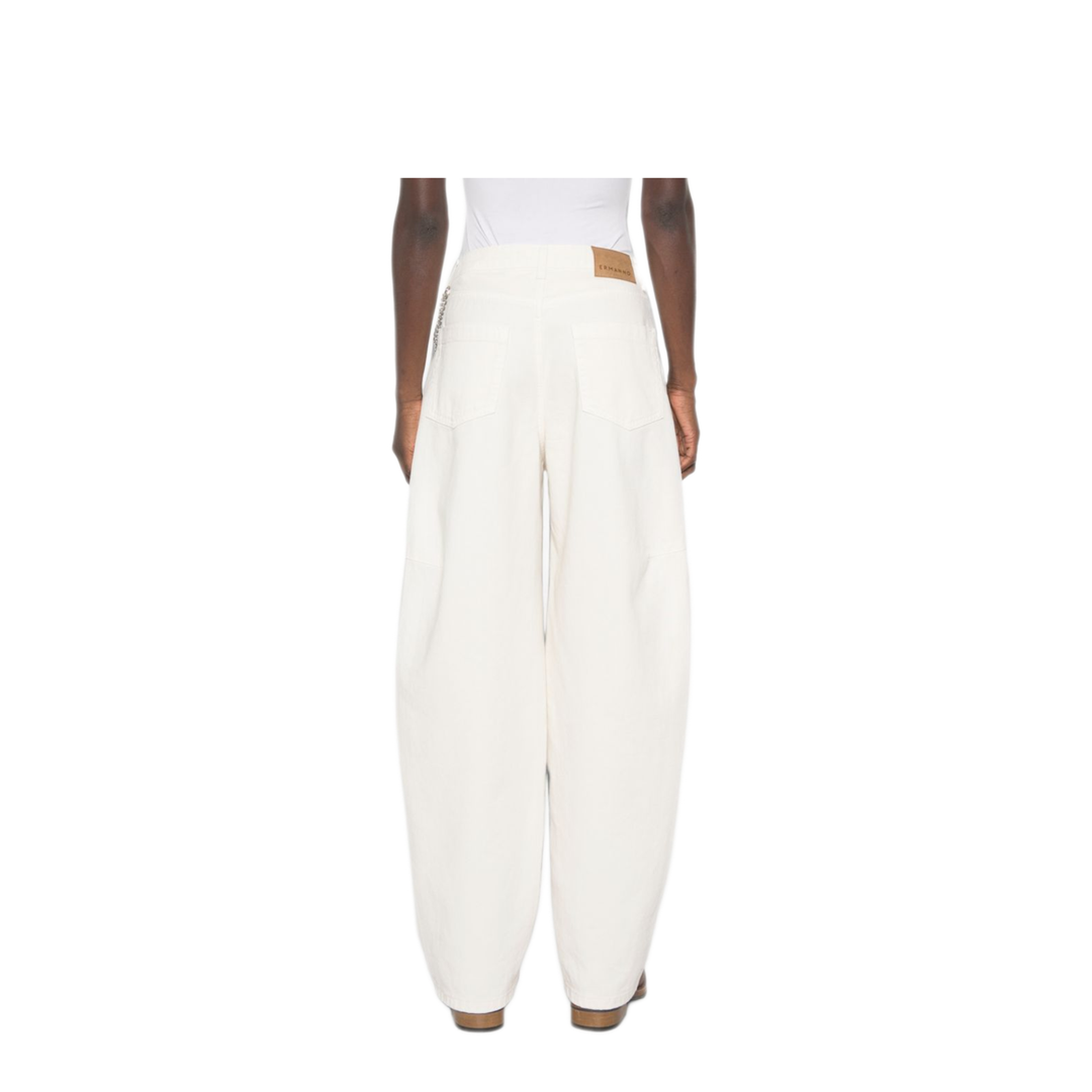 MAYFEYR - Ermanno Firenze - Trousers White - D49EP062EJ0MF333