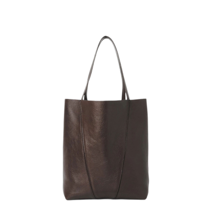 Spin One Size Calfskin Tote - Kohl Brown