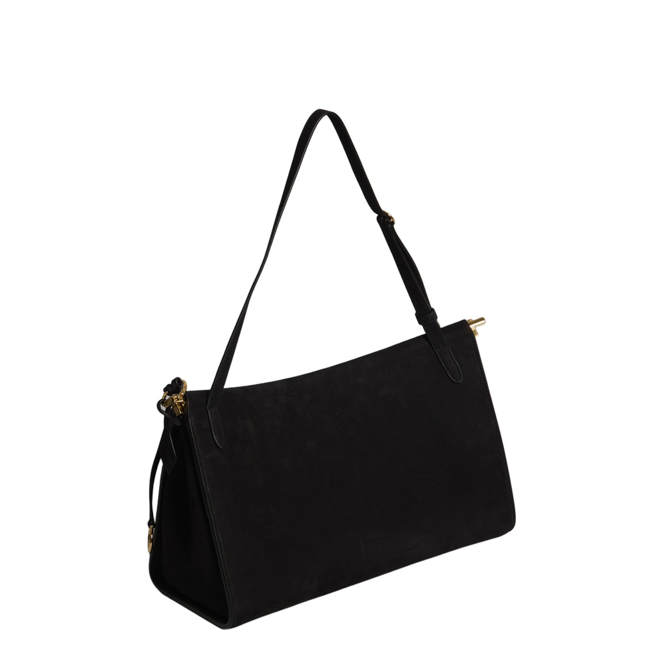 Le Click Pocket 35 Nubuck Crossbody - Noir