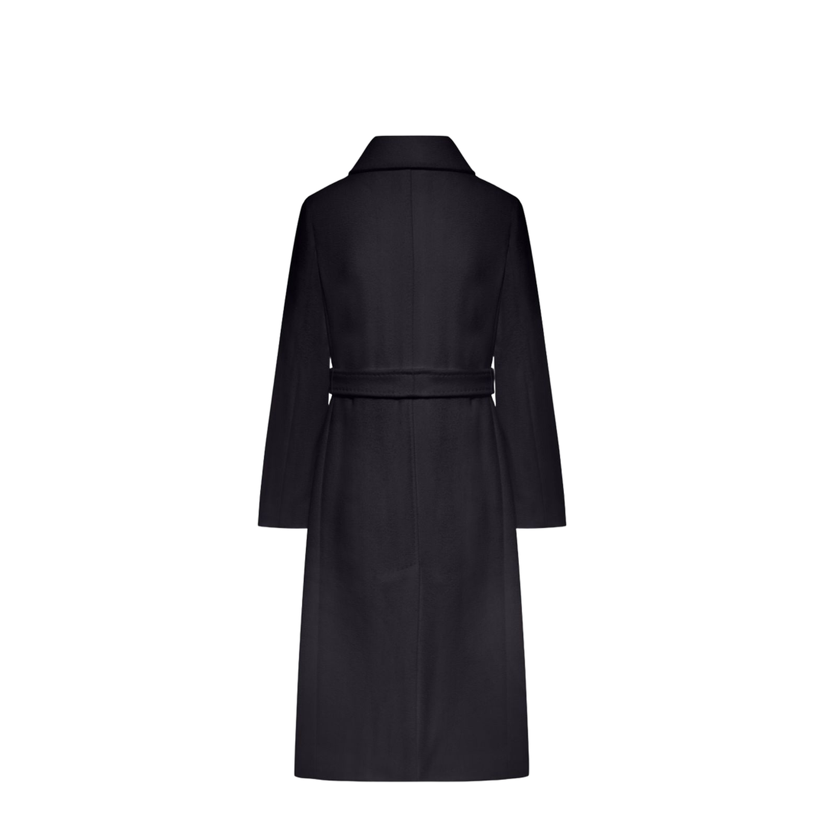 Wool Coat In Black