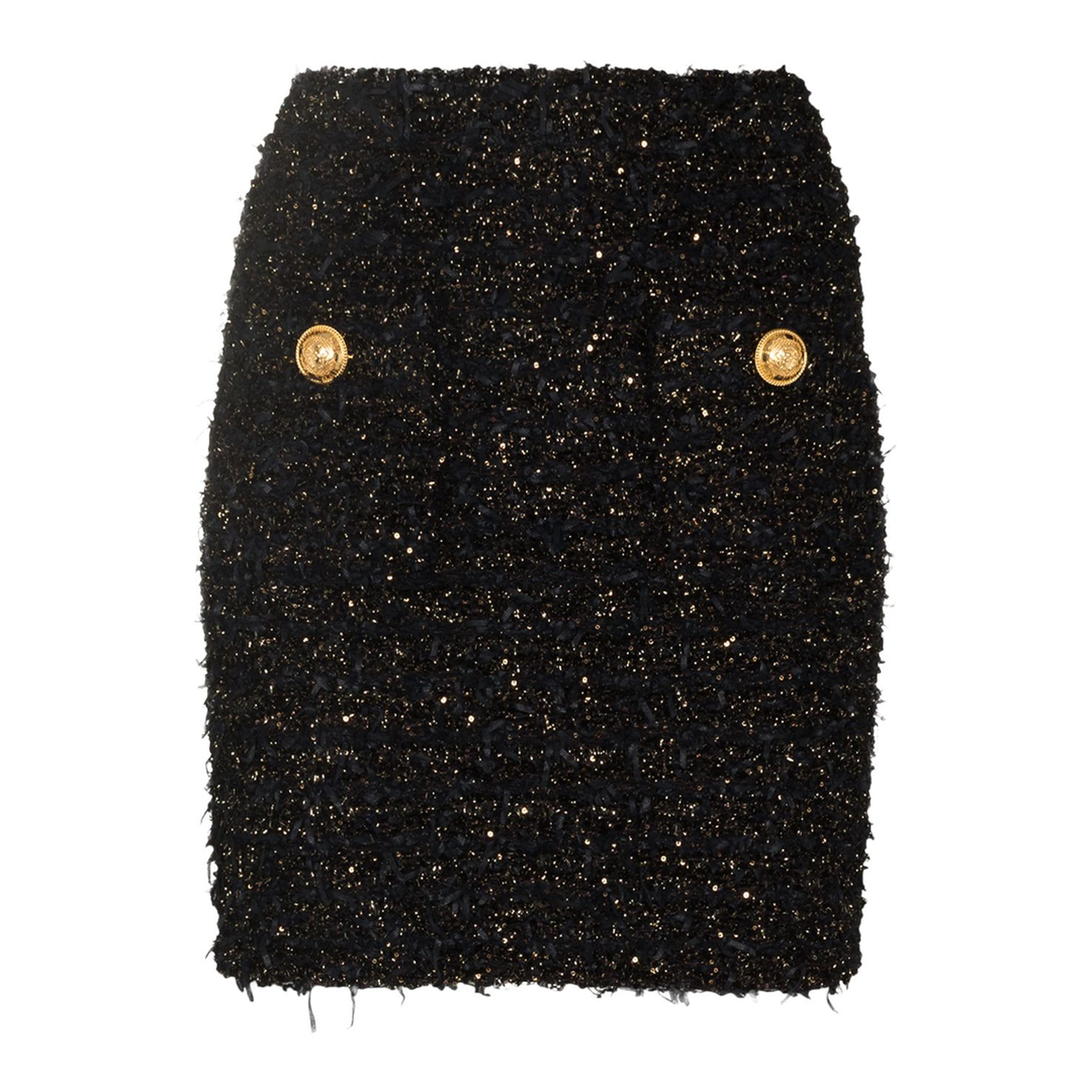 High-Rise Tweed Miniskirt