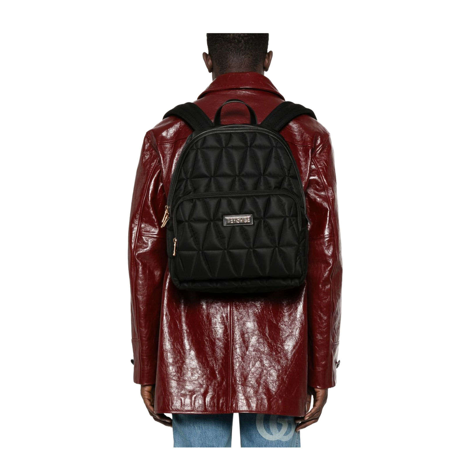Quilted Backpack with Two-Way Zip