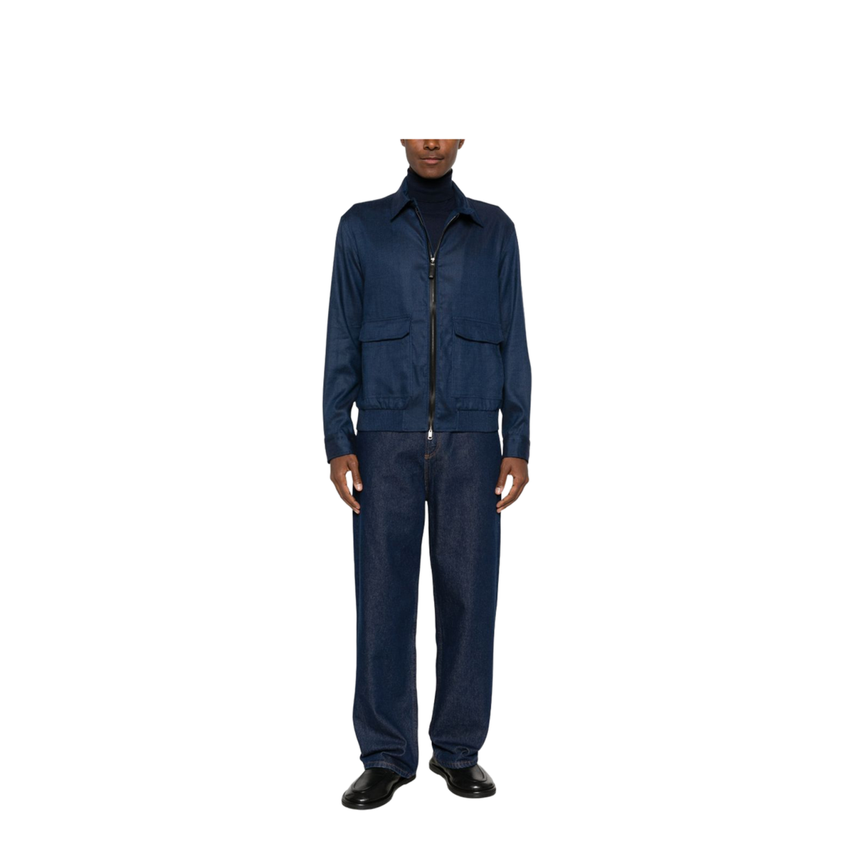 MAYFEYR - Brioni - Essential Midnight Blue Cashmere & Silk Turtleneck - UMU30LP1K824000