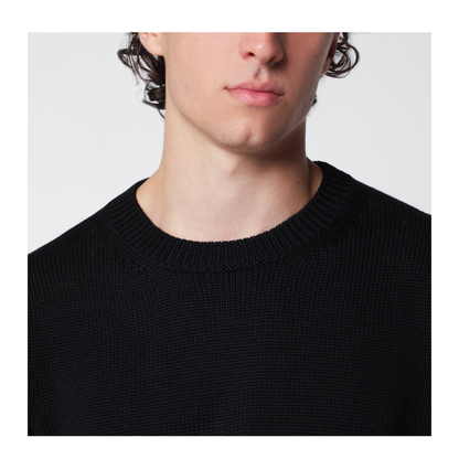 MAYFEYR - Roberto Collina - Black Wool Crew Neck Sweater - 263MYB02001WO09
