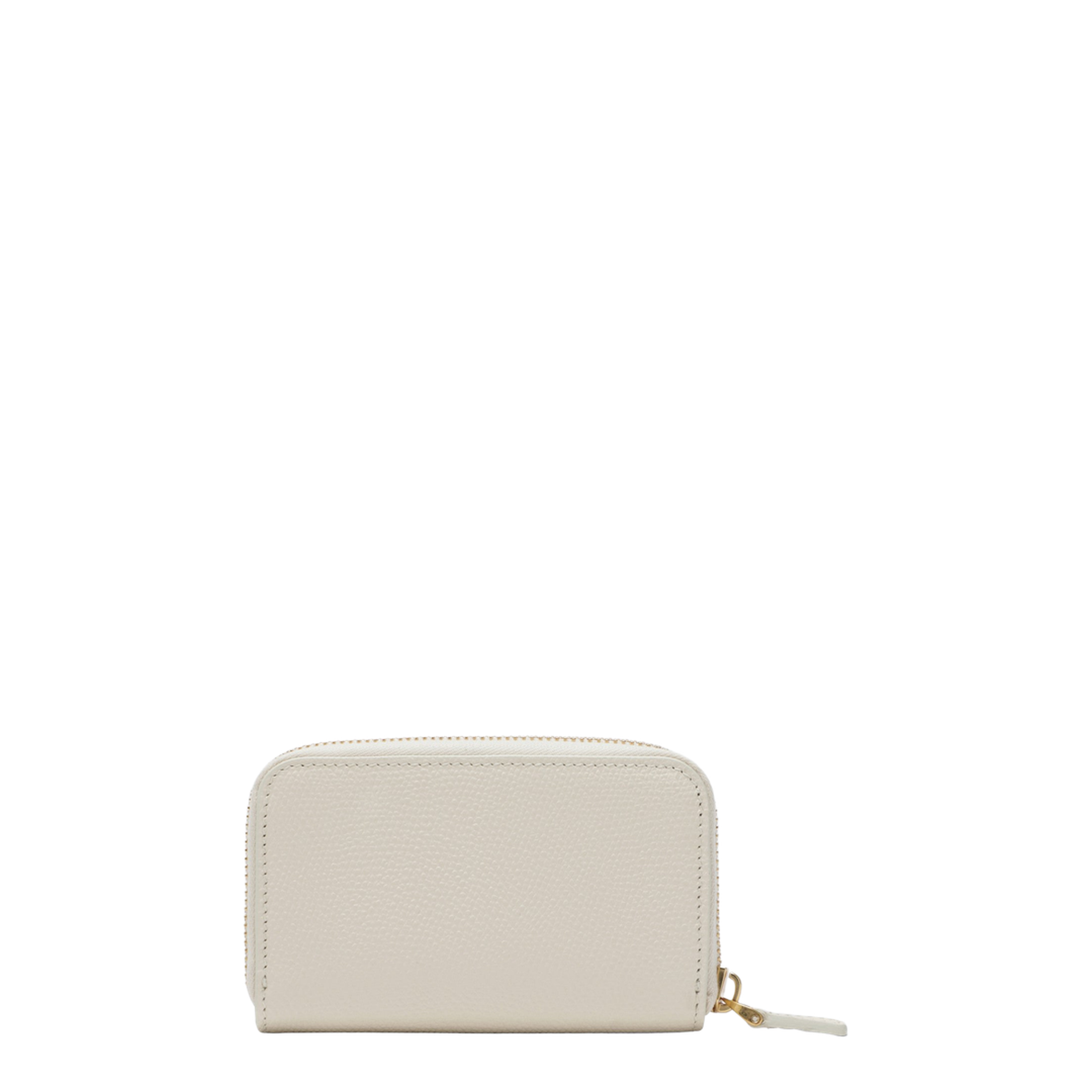 Cherryfic Mini Zip Wallet In Grainy Calfskin
