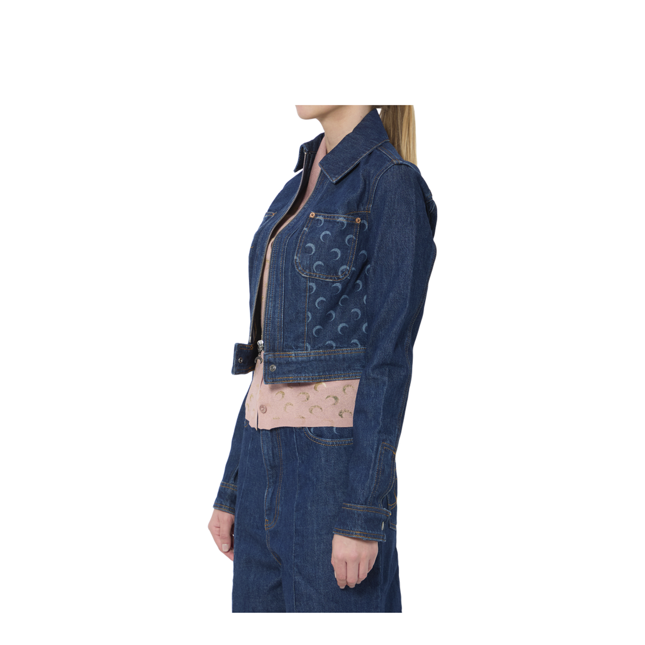 MAYFEYR - Marine Serre - Midnight Trucker Jacket - WJA076ARDEN0002BL80
