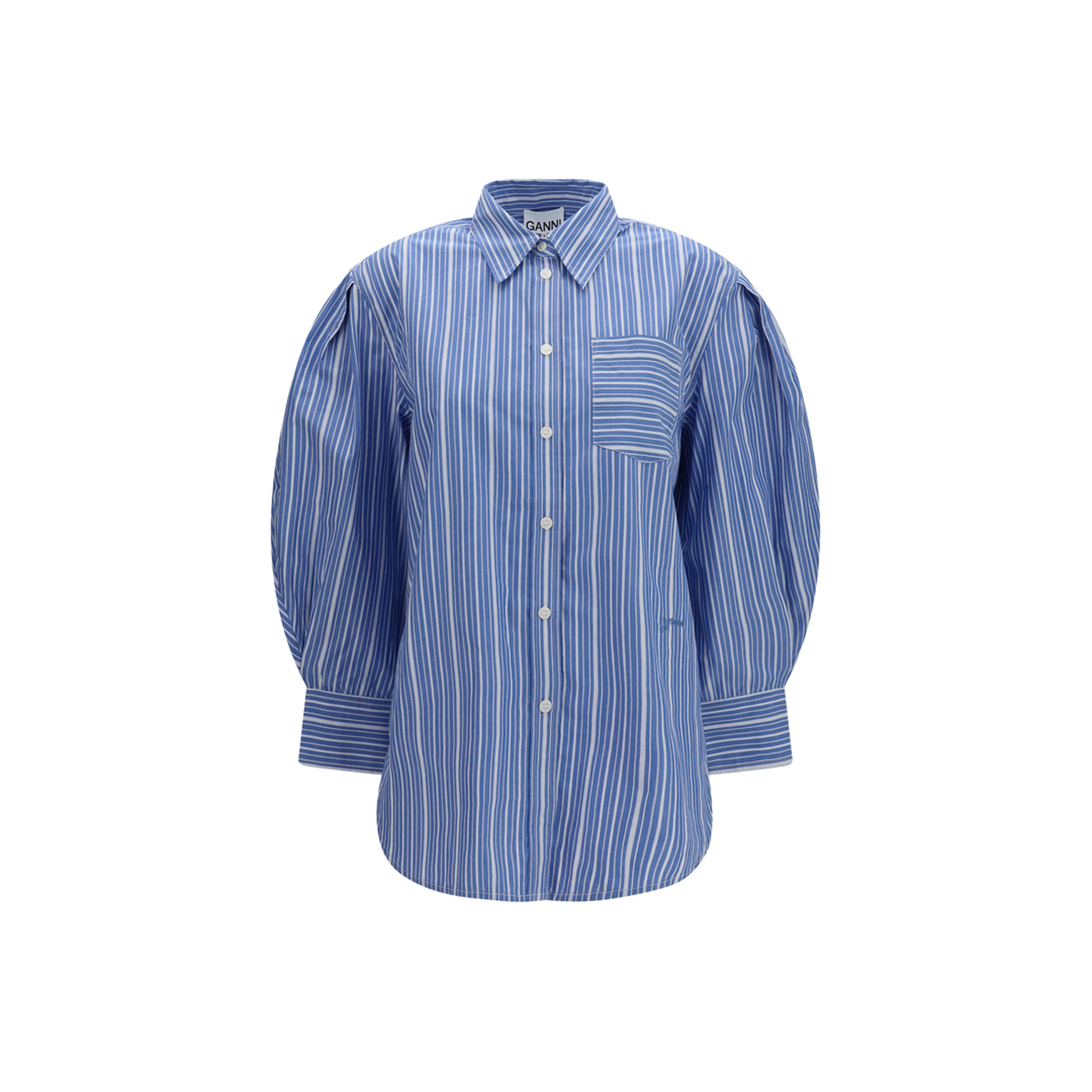MAYFEYR - Ganni - Striped Cotton T-Shirt - A1140007