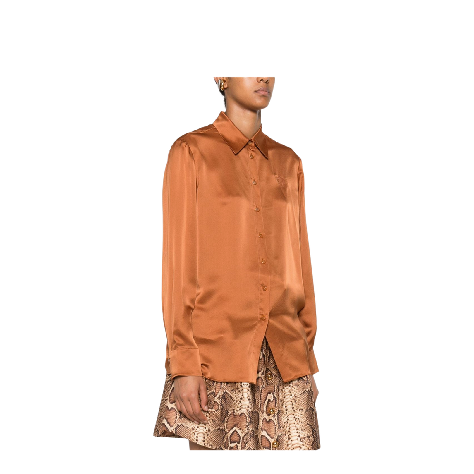 Hypnotic Satin Shirt Olive