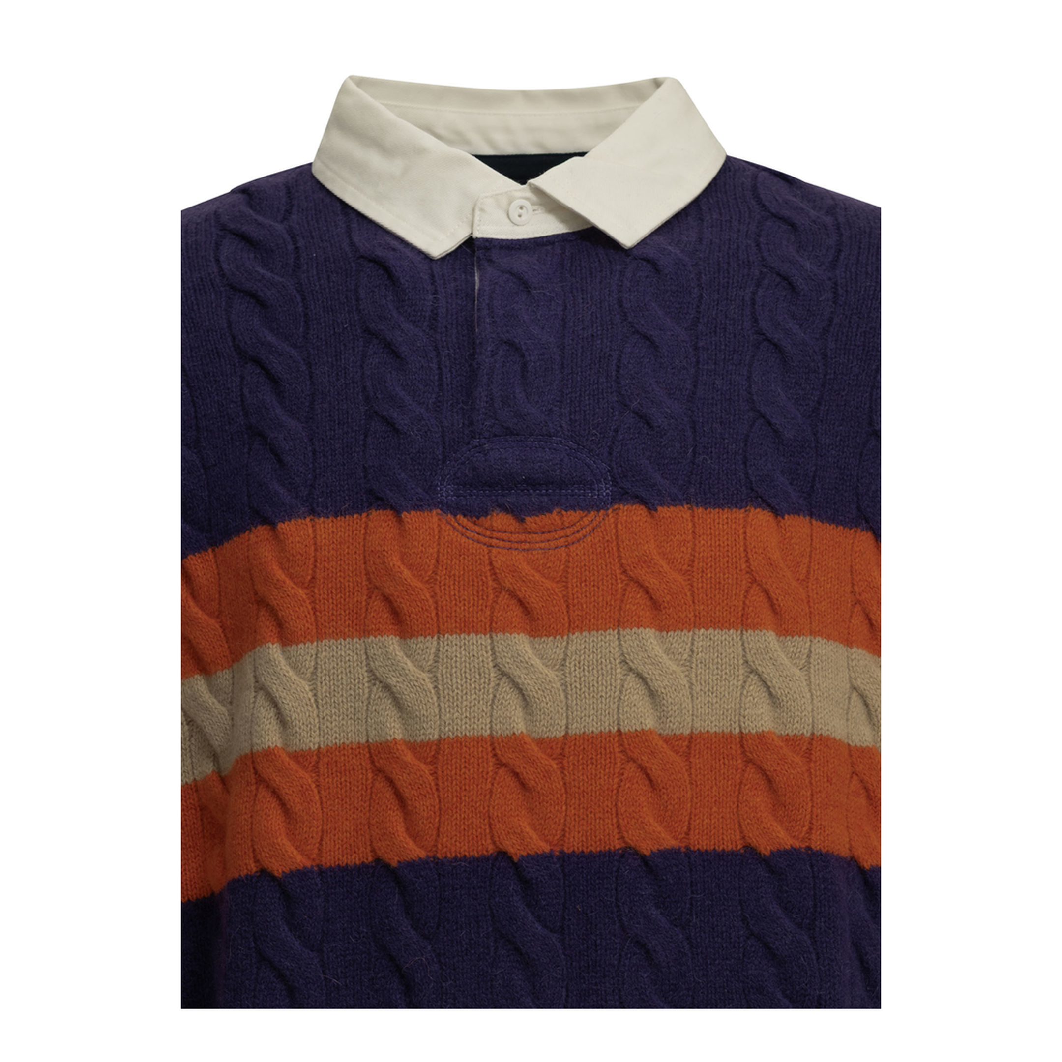 MAYFEYR - Polo Ralph Lauren - Rugby Polo Sweater - 710B23897001PURPLECOMBO