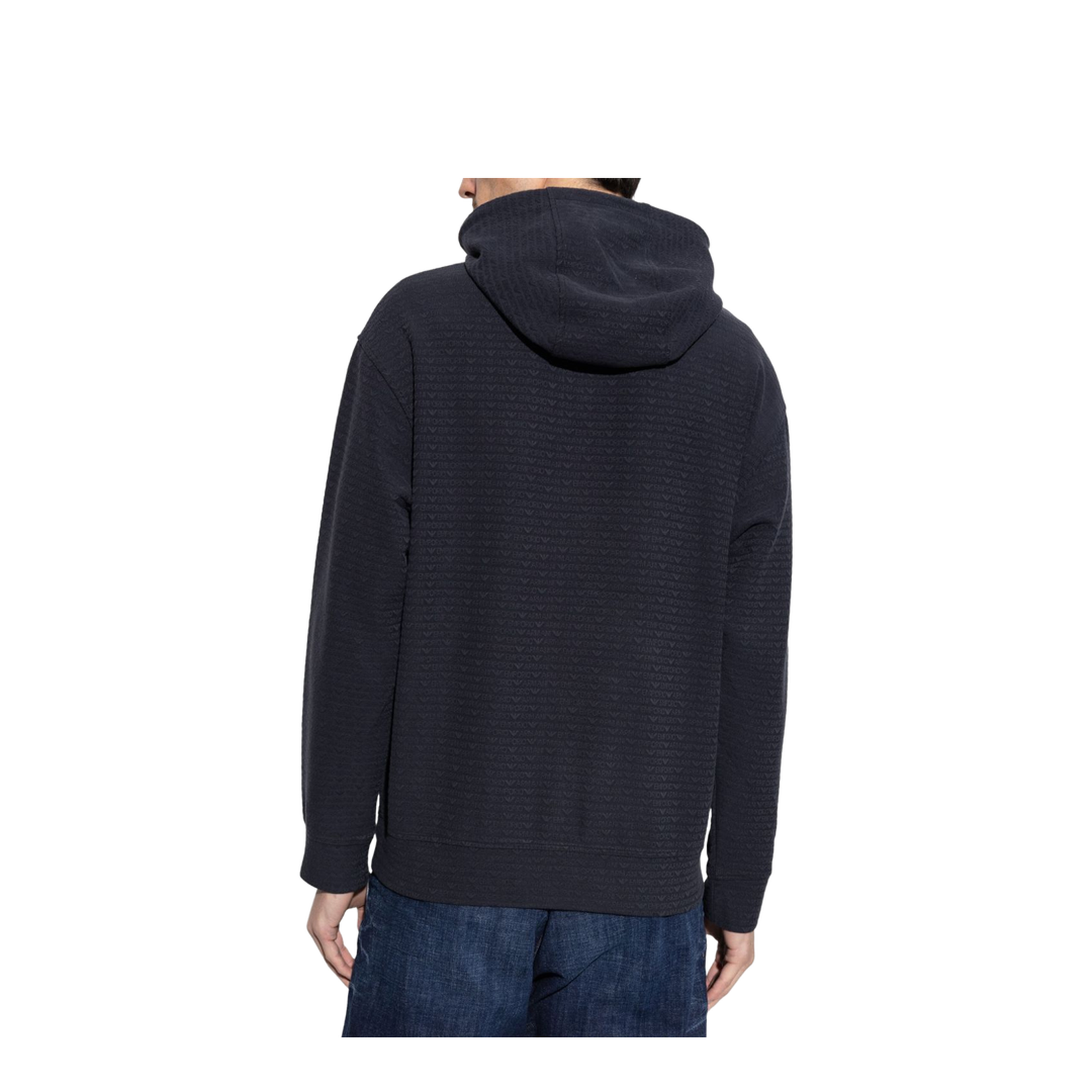 Hooded Sweatshirt with All-Over Lettering