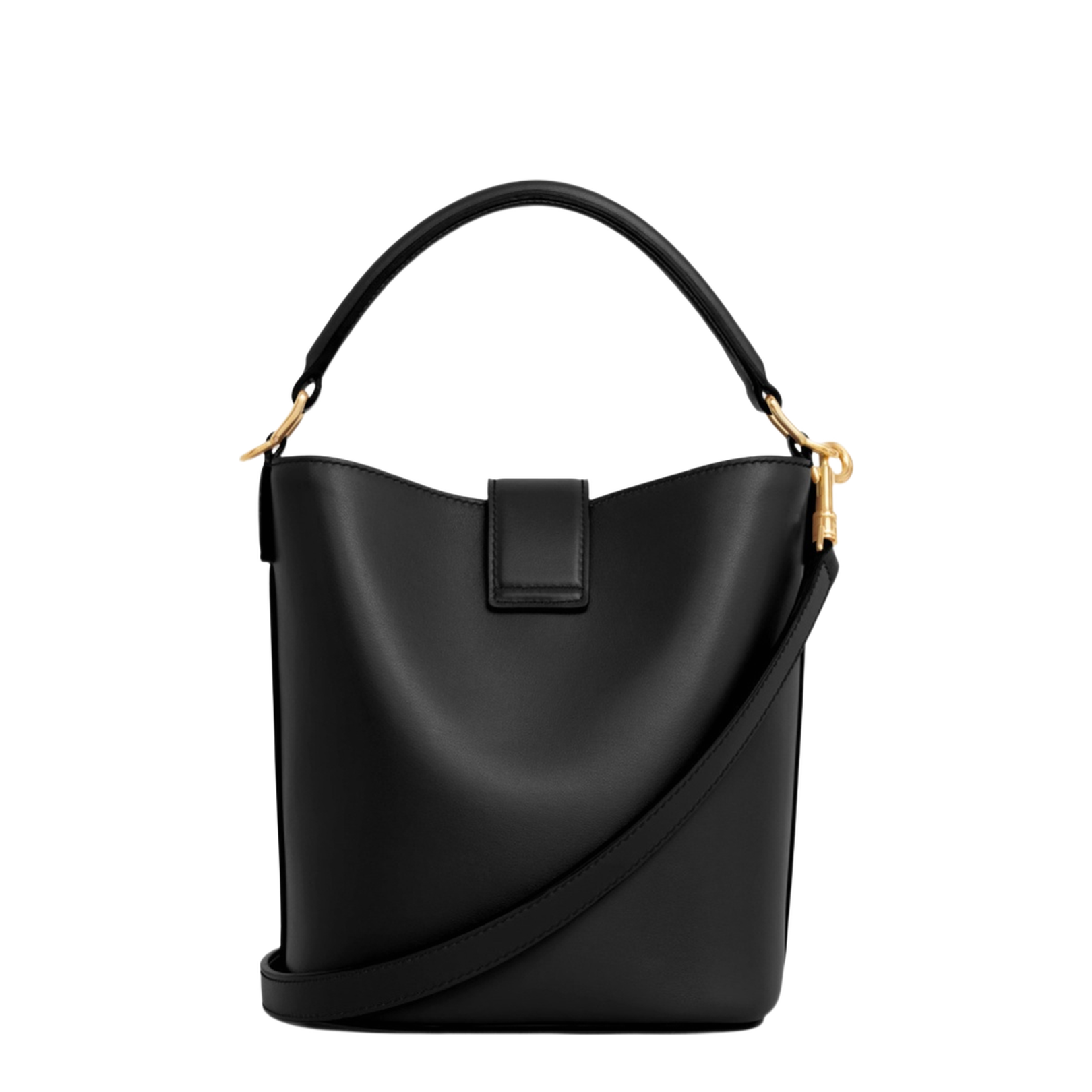 Small Louise Bag in Black Calfskin Leather