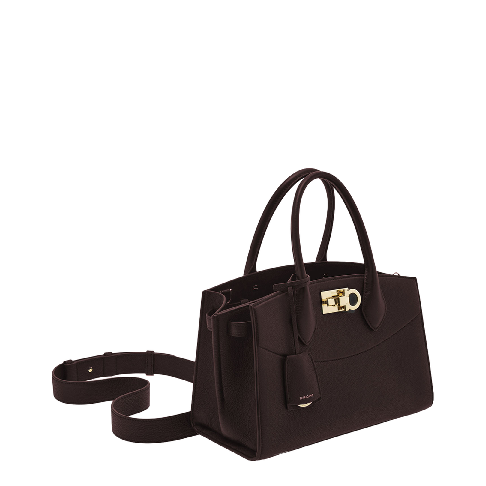 Grained Leather Handbag
