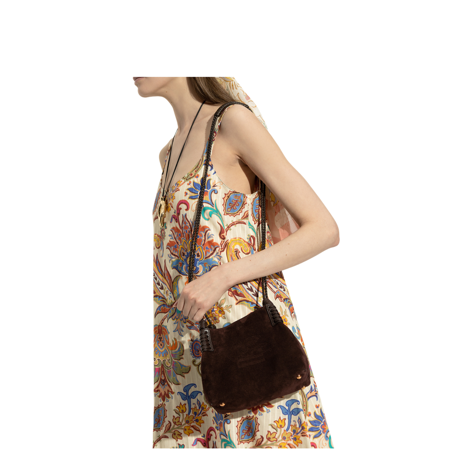 Mini Libra Tote Bag in Suede