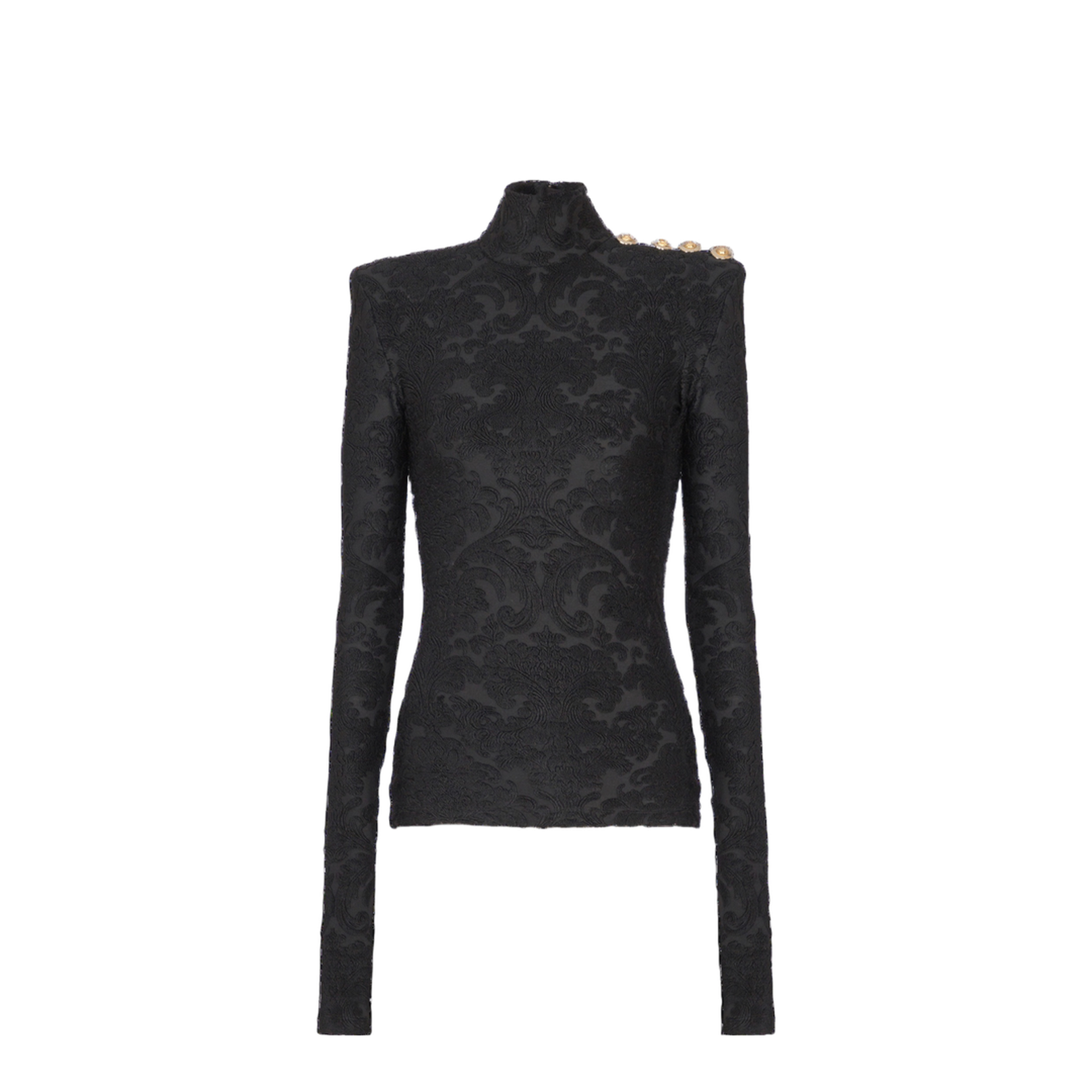 Baroque Pattern Long-Sleeved Top