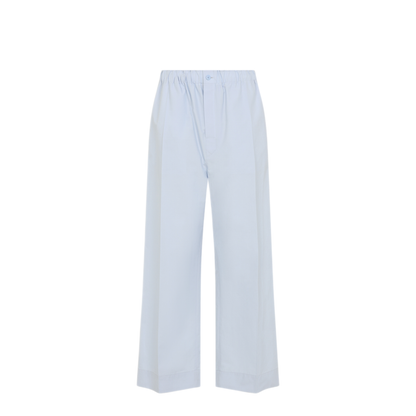 MAYFEYR - CARVEN - Duck Egg Blue Cotton Pull On Trousers - 6261K21191N301