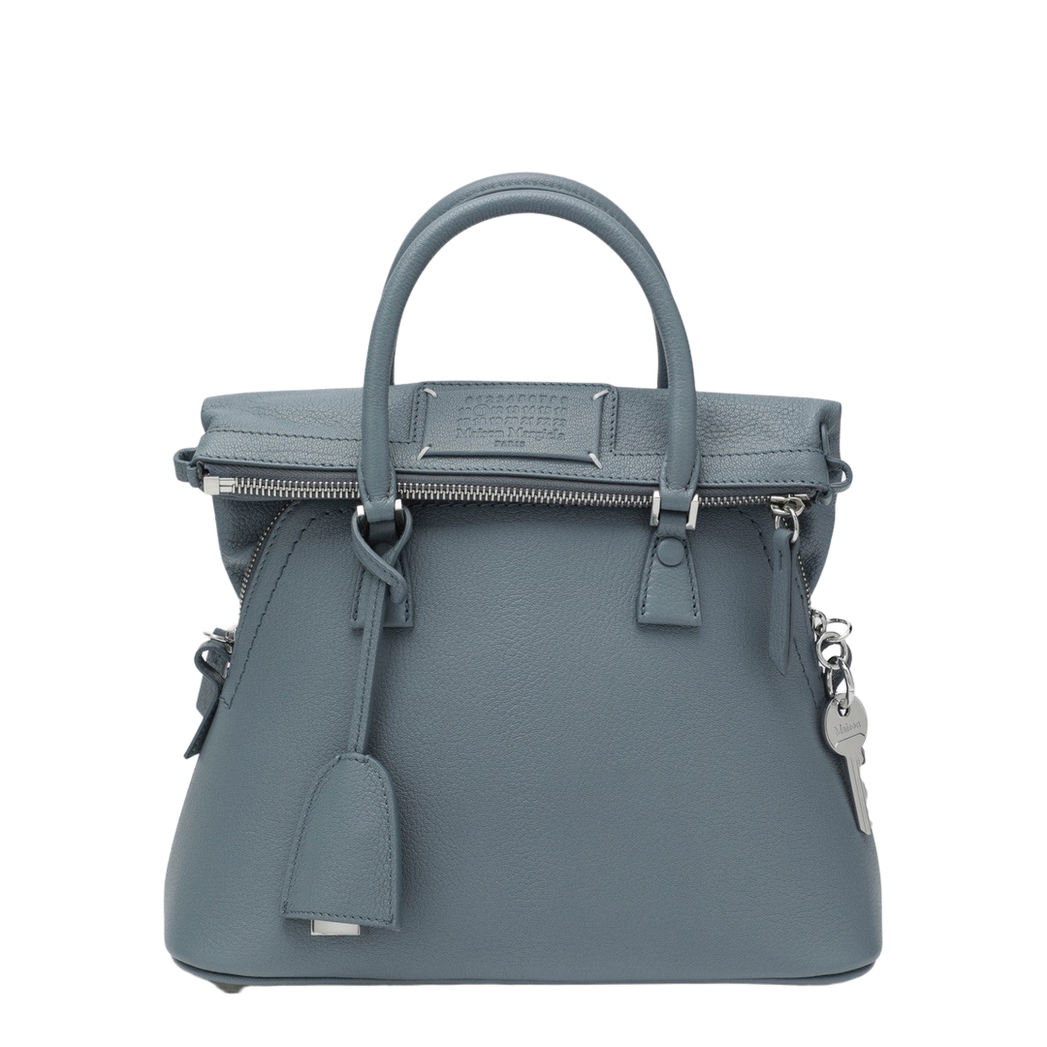 Maison Margiela 5AC Classique Mini Goat Leather Bag - Blue-Grey Maison Margiela 5AC Classique Mini Goat Leather Bag - Blue-Grey