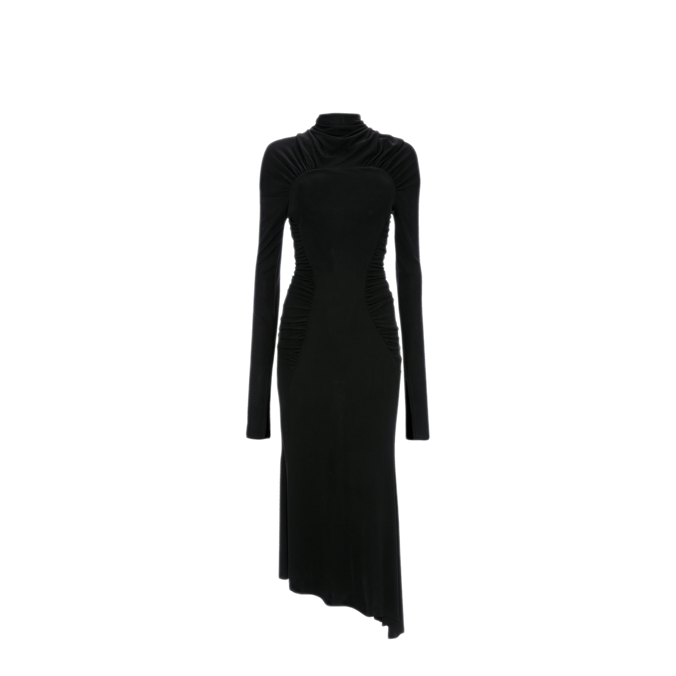 MAYFEYR - Victoria Beckham - High Neck Gathered Midi Dress - 1326WDR007472A1