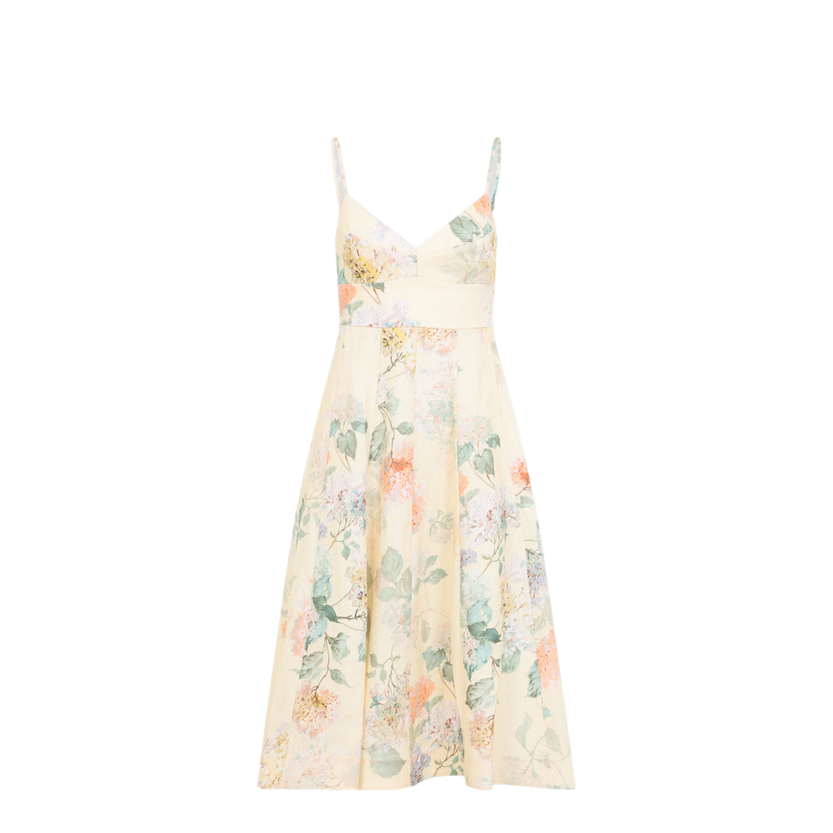 Printed Linen Maxi Dress
