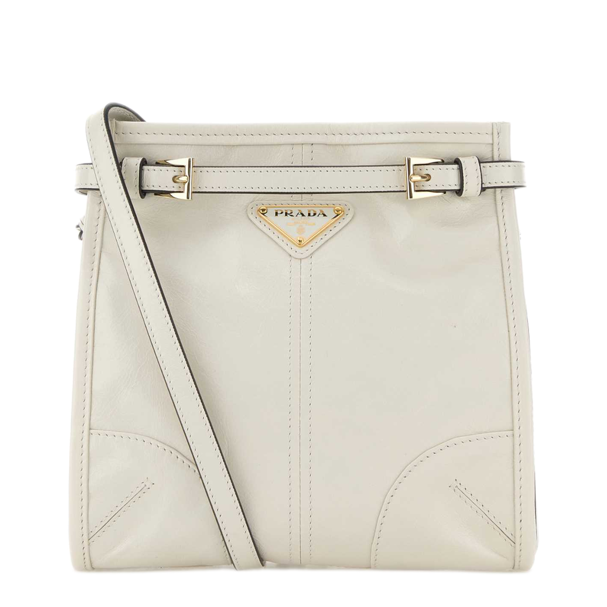 MAYFEYR - Prada - Ivory Leather Mini Crossbody Bag - 1BH2292CYRF0PG7