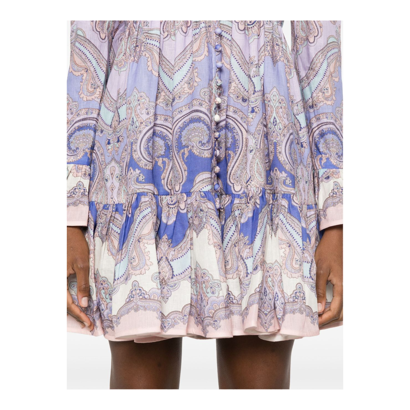 Maxine Printed Linen Mini Dress