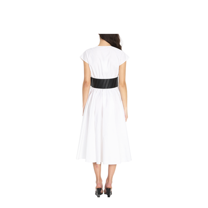 Midi Dress with Belt