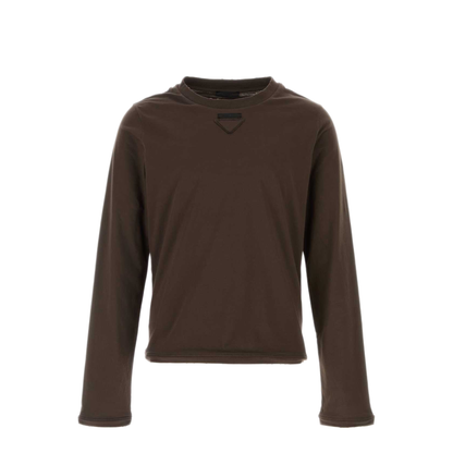 MAYFEYR - Prada - Brown Cotton T Shirt - UJL98CSOOO17Z3F0324