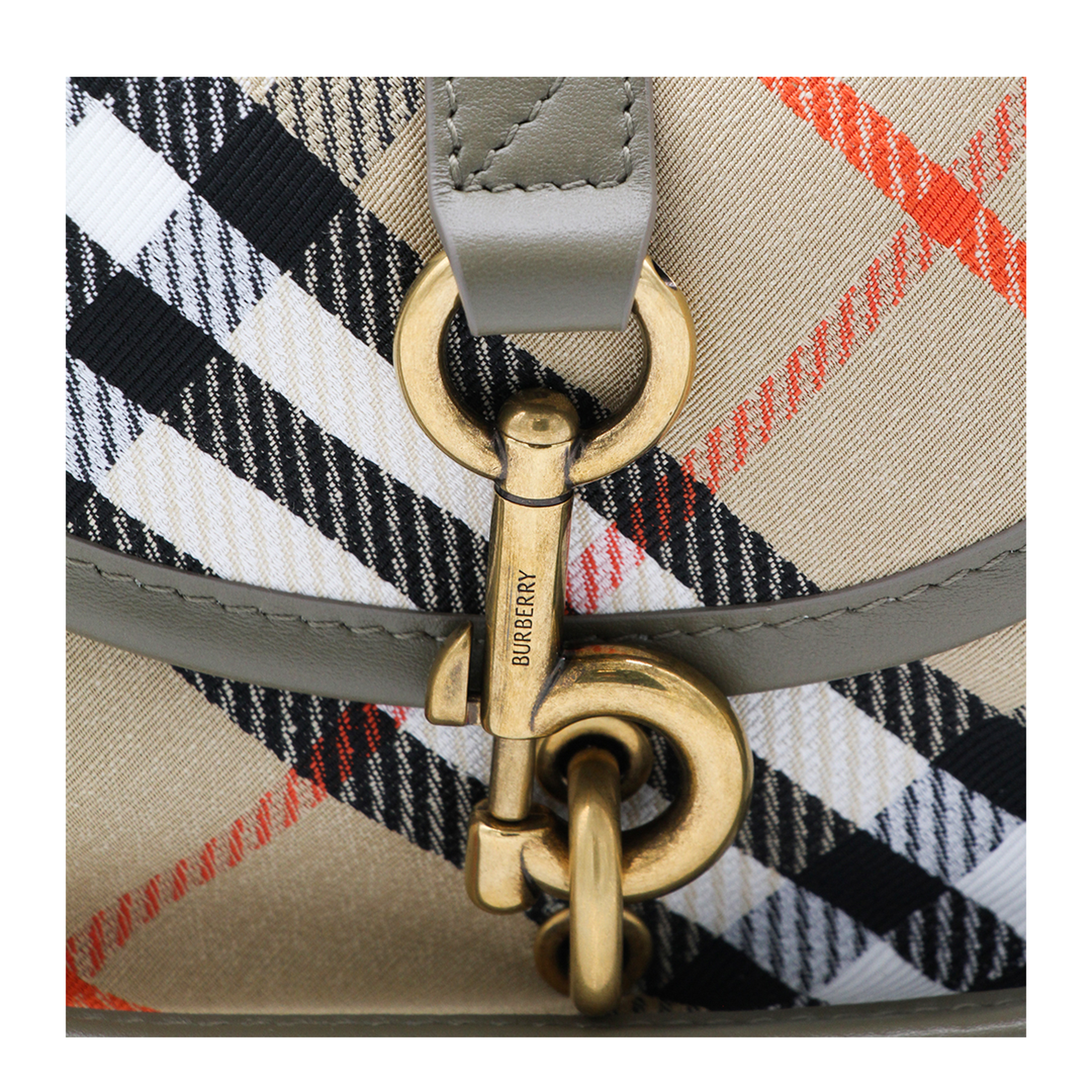 B Clip Mini Water-Repellent Canvas Crossbody Bag - Sand