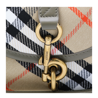 B Clip Mini Water-Repellent Canvas Crossbody Bag - Sand
