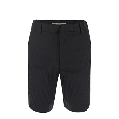 Black Nylon Bermuda Shorts