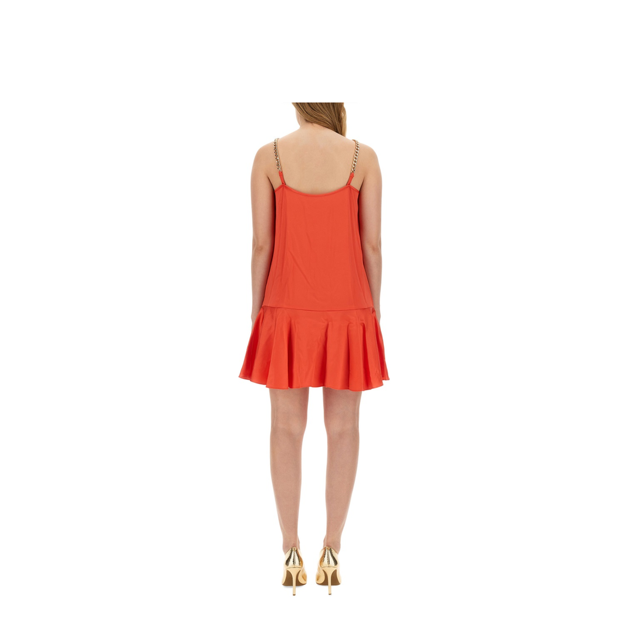 MAYFEYR - MICHAEL BY MICHAEL KORS - Dress With Chain Straps - MR4821R99G623SEACORAL