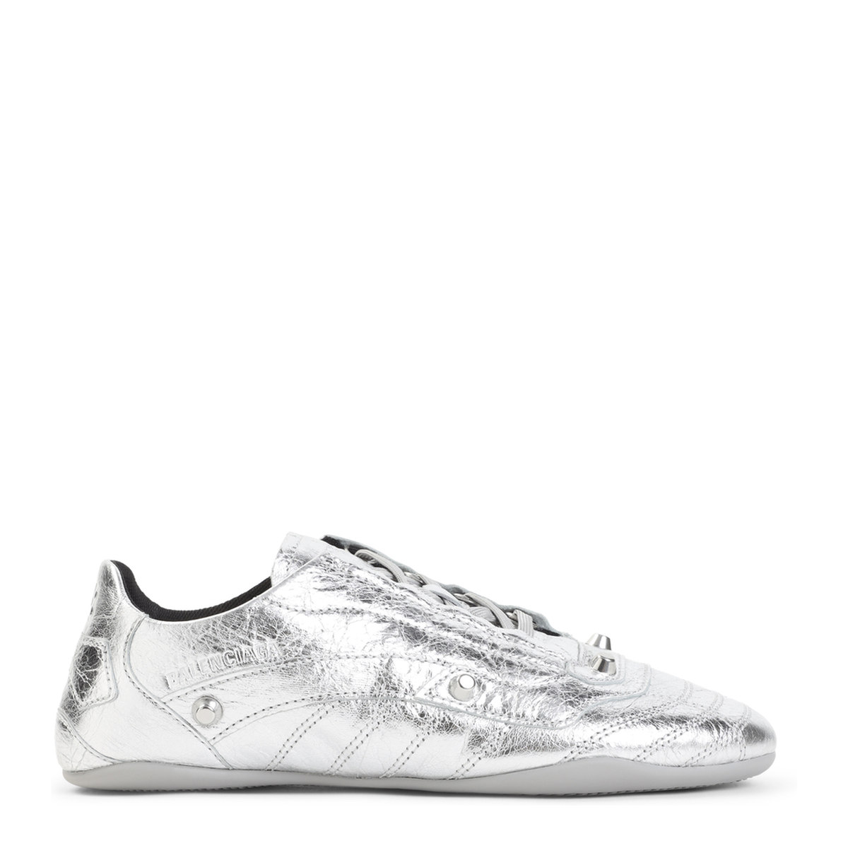 Silver Leather City Sneakers