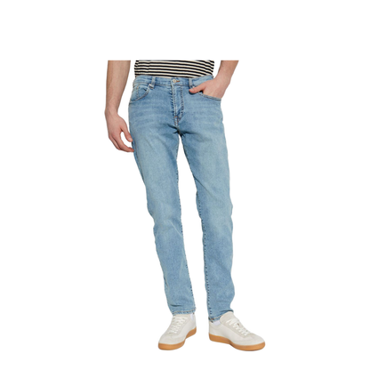Tapered Denim Cotton Jeans