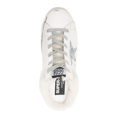 MAYFEYR - Golden Goose - Super Star Sabot Leather Upper Glitter Star Shearling Lining - GWF00110F00712610224