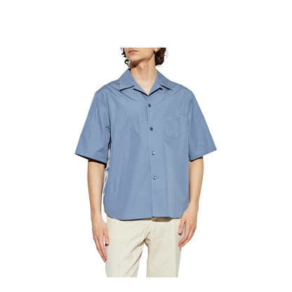 Color Block Pattern Short Sleeve Shirt