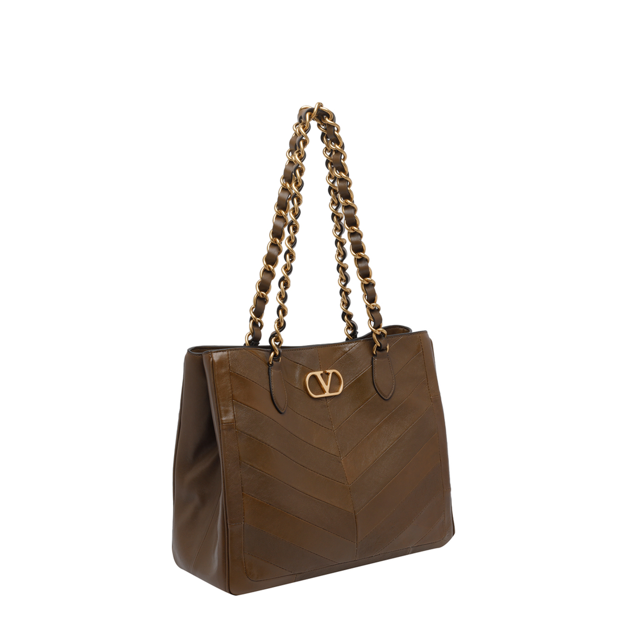 Laseine Chevron Motif Shopping Bag