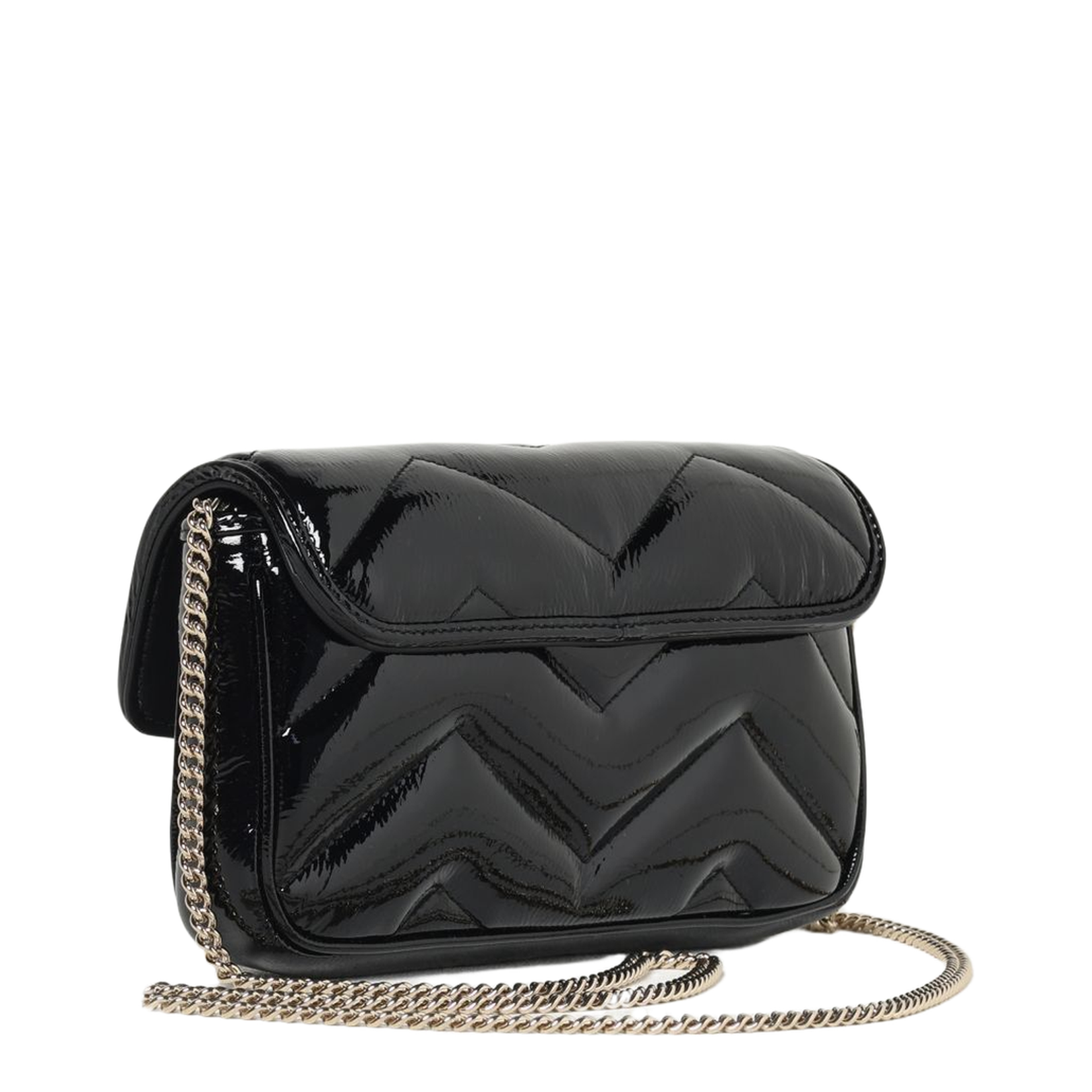 GG Marmont Patent Leather Shoulder Bag