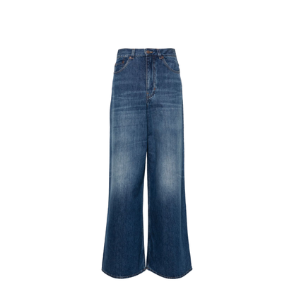 Straight Leg Jeans - Organic Cotton Wide Leg Denim Jeans