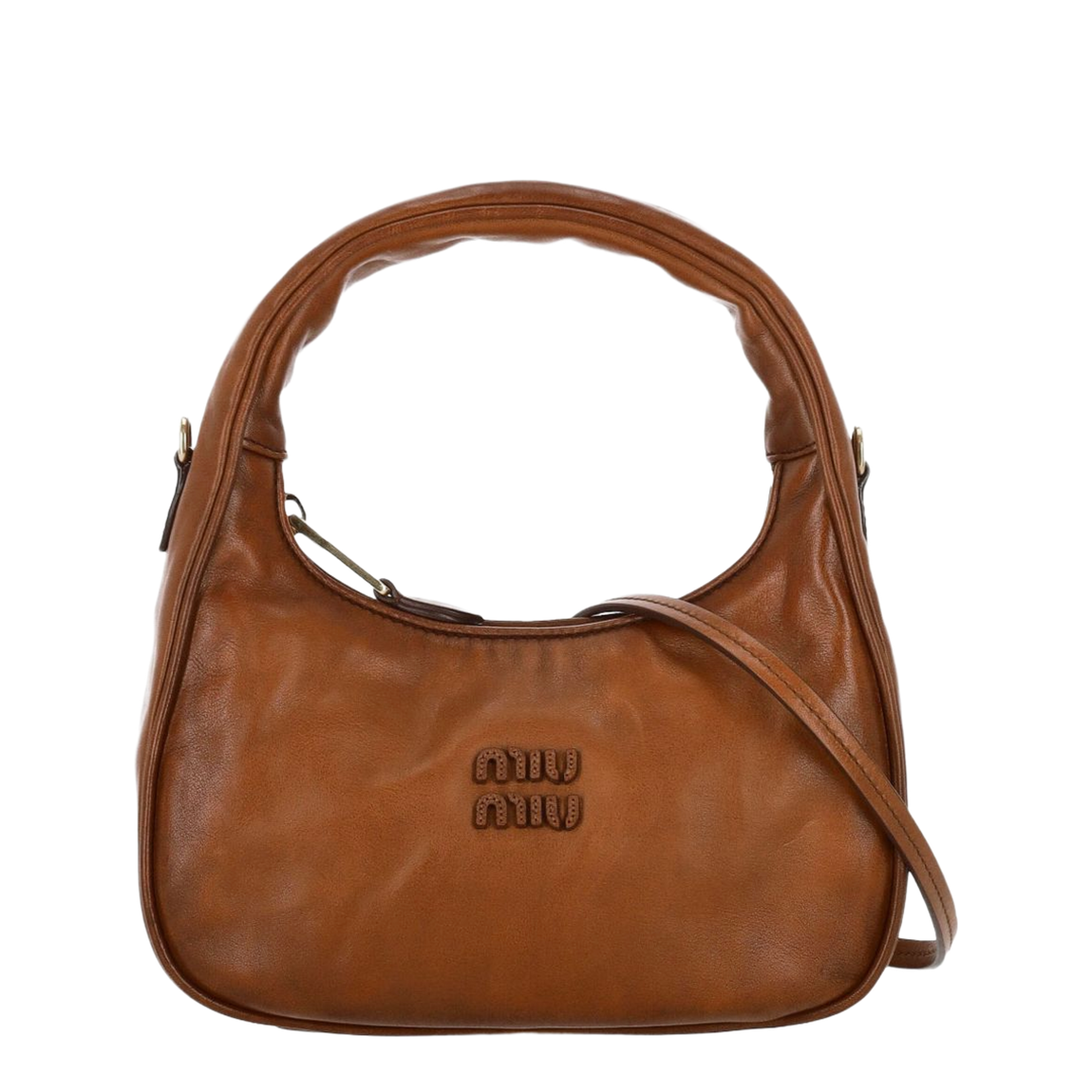 Women's Clutch Bag Leather Brown