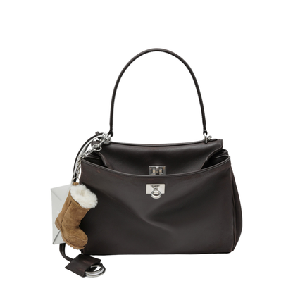 Small Rodeo Bag in Calfskin Leather Espresso