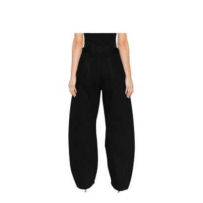Black Maxi Barrel Workwear Pants