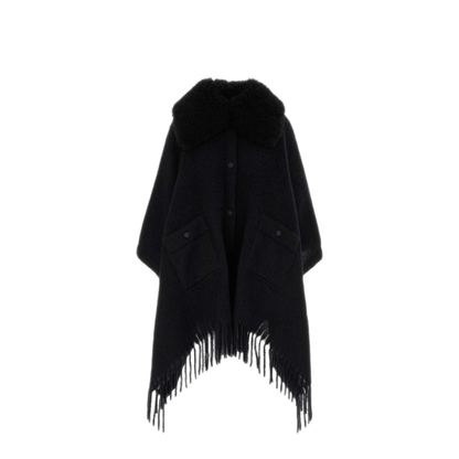 MAYFEYR - Moncler - Black Mohair Blend Cape - L20983G00003599ZZ999