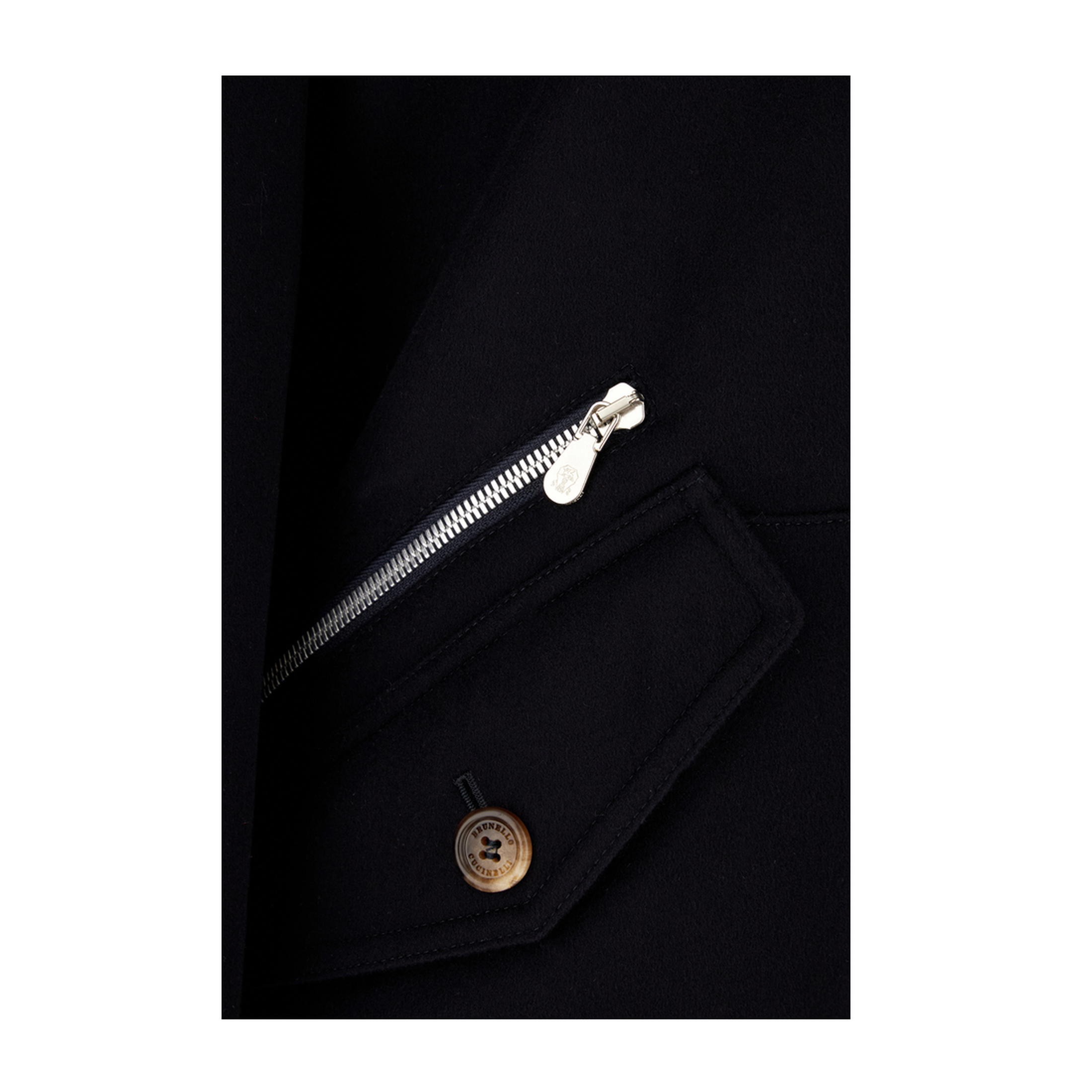 Cashmere Padded Jacket Black