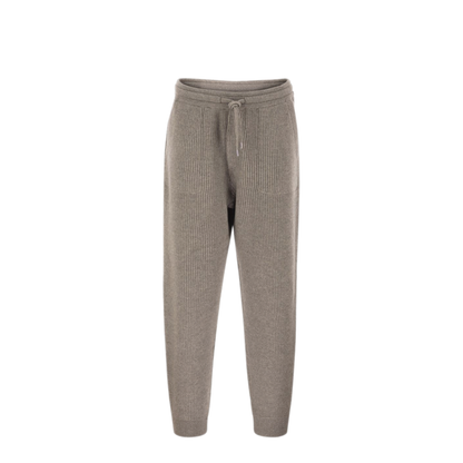 MAYFEYR - Brunello Cucinelli - Cashmere Rib Knit Joggers With Drawstring - M22704849GC9756