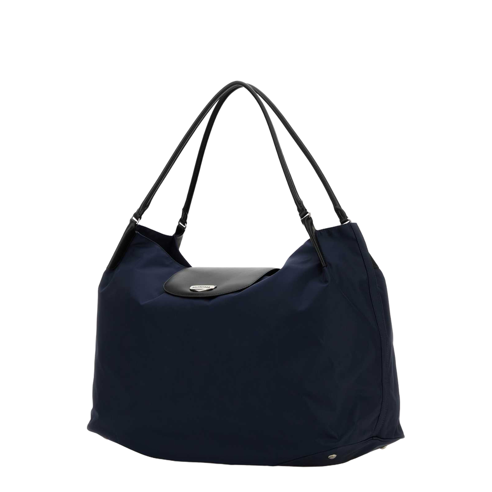 Midnight Blue Nylon Large Genève Shopping Bag