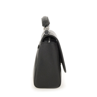 Leather Tote Bag In Black