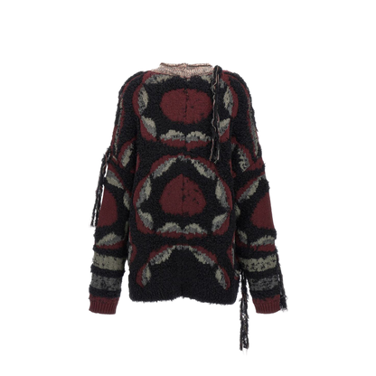 Fringed Oversized Cardigan