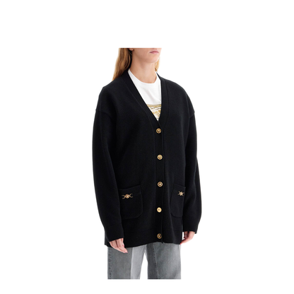 Boxy Wool and Cashmere Cardigan