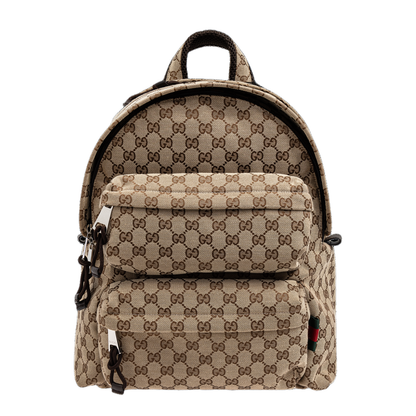 GG Canvas Medium Backpack - Beige