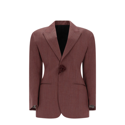 Blazer In Wool And Linen